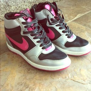 Nike Force wedge hightop sneakers